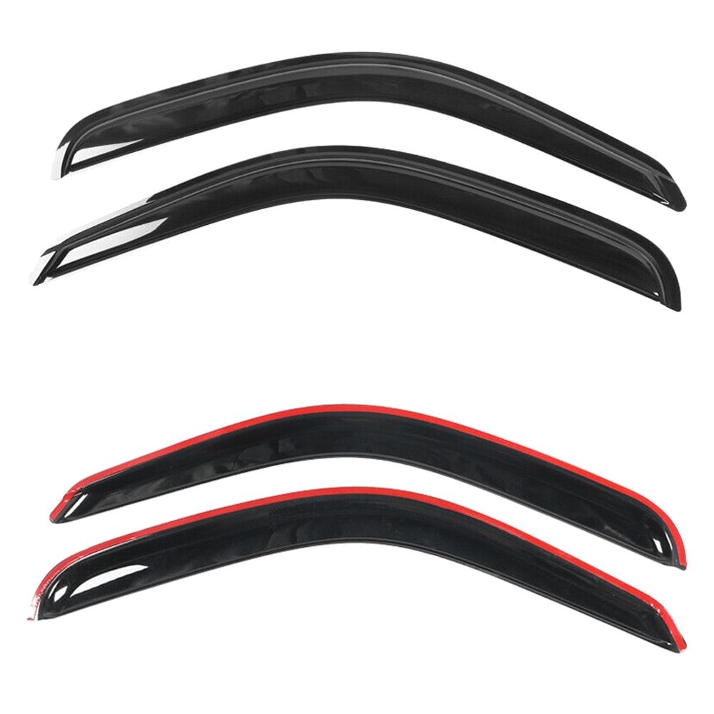 Fits 95-04 T Oyota Tacoma Cab Tape On Acrylic Window Visors Rain Guard