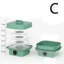Multi-layer Dish Cover Heat Preservation Kitchen Cover Dining Table Leftover Storage Box Transparent Stack Cooking Hood Steamer view 20