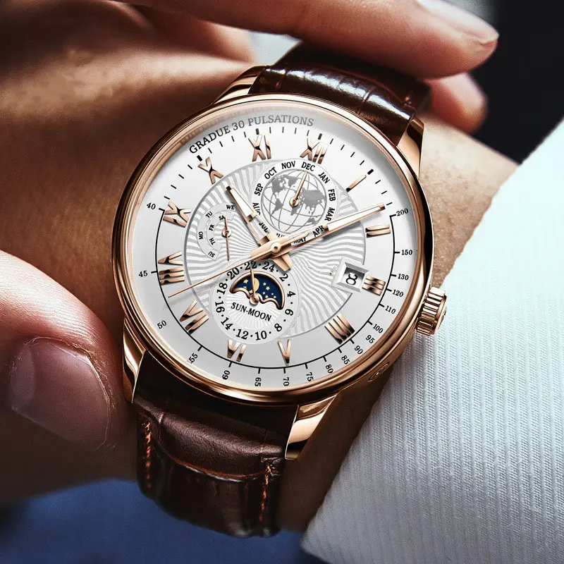 Automatic Mechanical Watch Three Eyes And Six