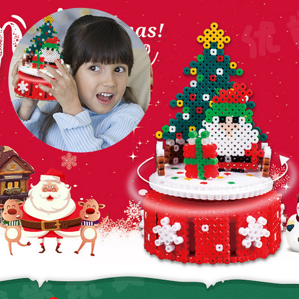 Educational Toy With Christmas Tree Shape Safe Non-Toxic DIY Jigsaw