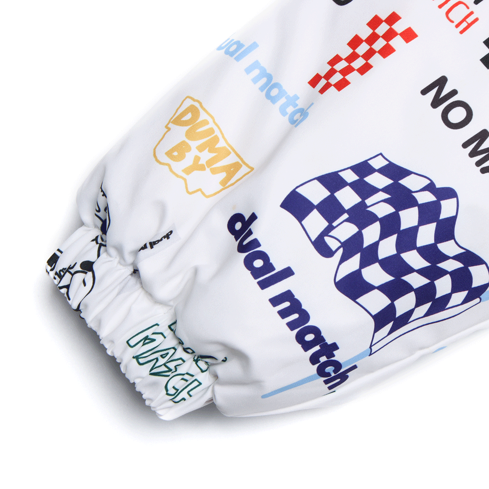 Cartoon Letter Full Printed Cotton Jacket Men