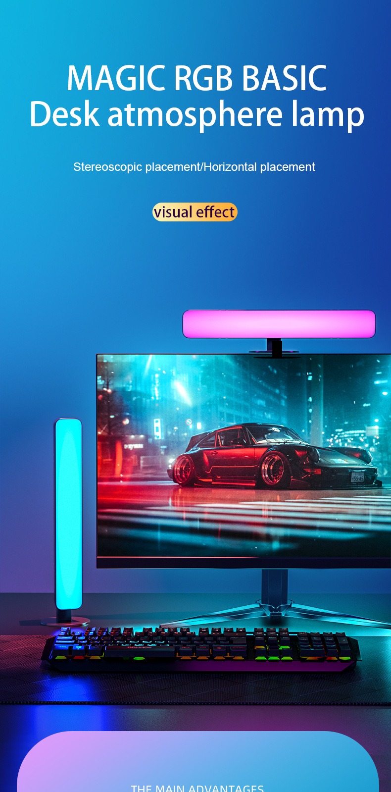 Bedroom Atmosphere Light Gaming Computer Pickup Atmosphere Lamp Desktop Pickup Lamp Music Atmosphere Lamp 5