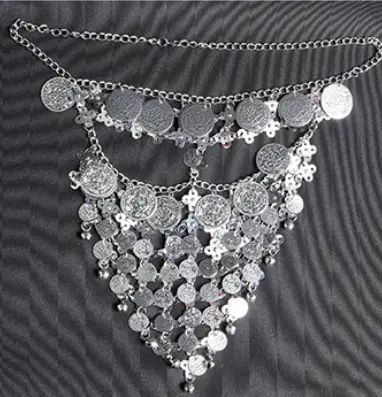 Vintage Belly Dance Costume Accessory Beaded Headwear Bollywood Princess Jewelry
