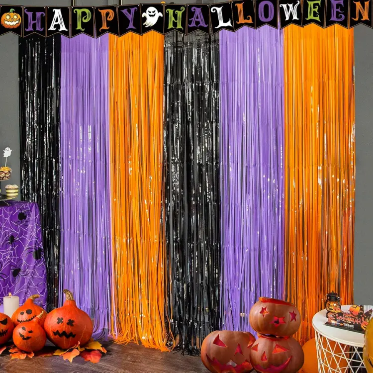 Halloween Trick Or Treat Backdrop Banner, Party