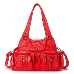 Korean Style Casual Solid Color Messenger Bag - Style 18 - View 1