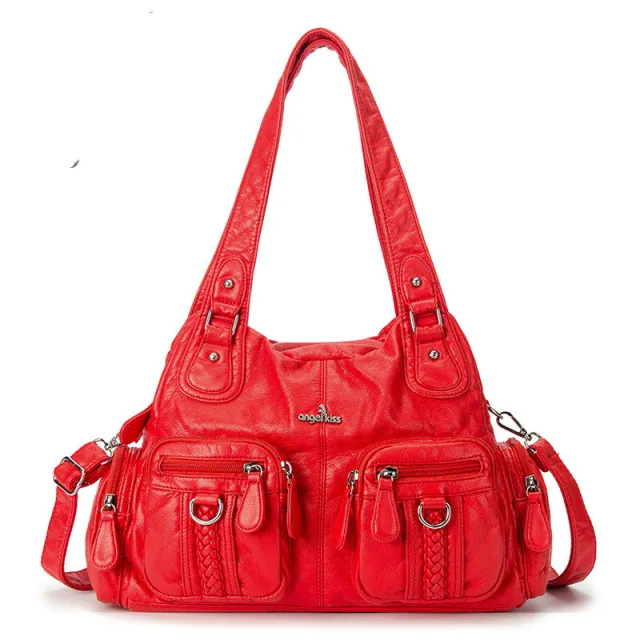 Korean Style Casual Solid Color Messenger Bag Style 18 - Shop at LoveMi