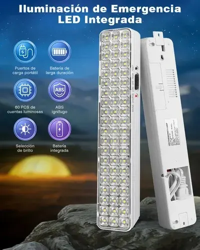Emergency Light LED Portable Rechargeable Outdoor Camping