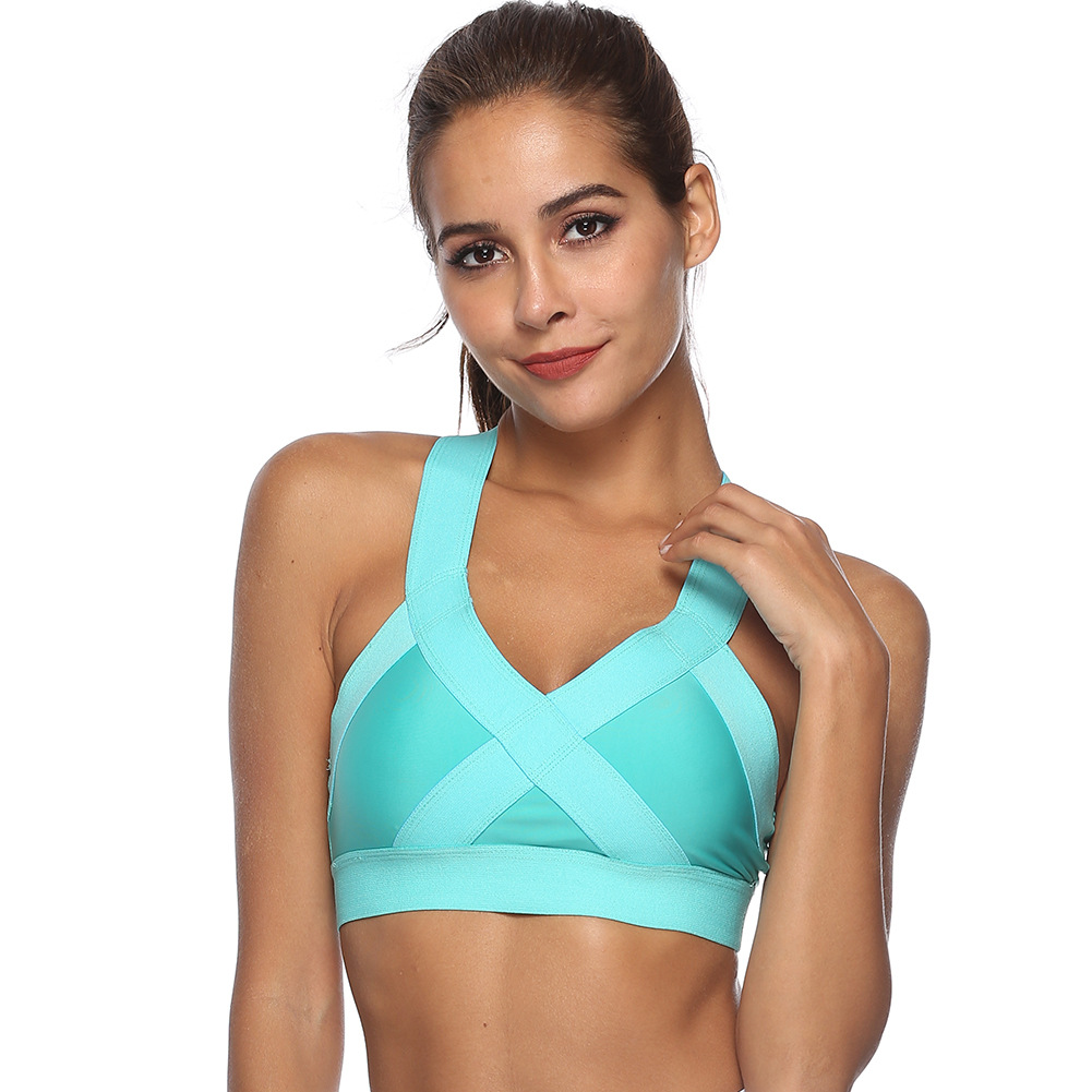 Title 16, Cross-fitting loose tight band yoga sports bra