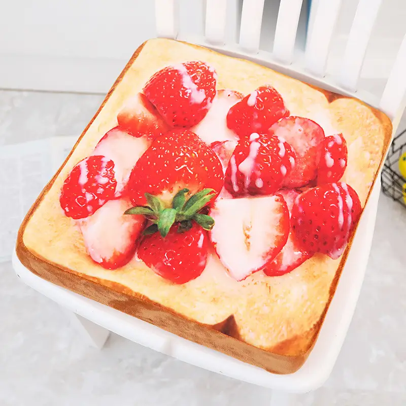 Creative Plush Toast Bread Slice Cushion