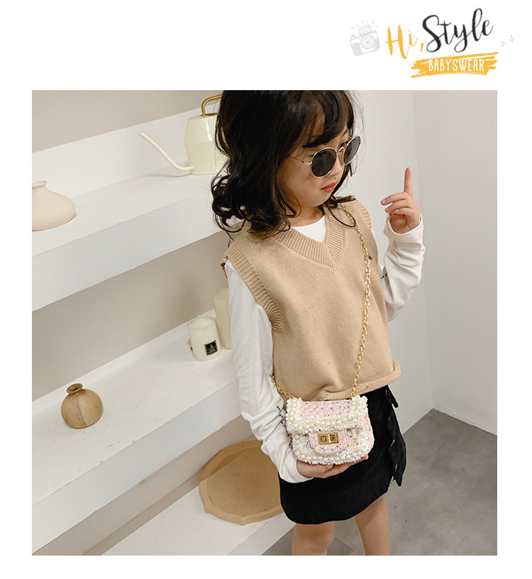 Title 1, Childrens Diamond Lattice Chain Crossbody Bag,...