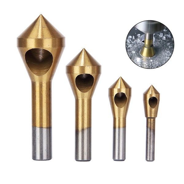 Title 1, Titanium Plated 4PCs Oblique Hole Chamferer 90 ...