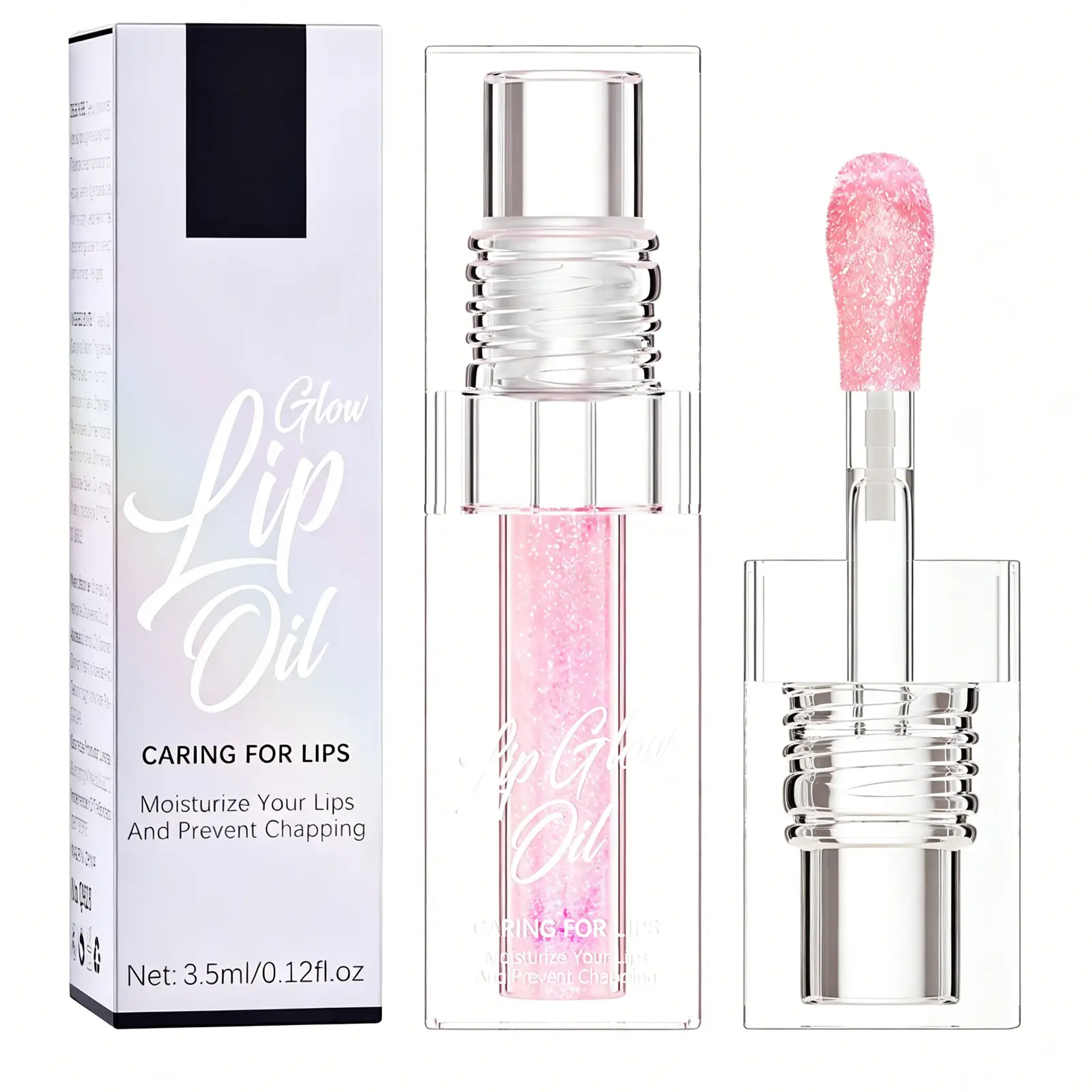 Color-changing Lip Oil,Lip Glow Oil, Glitter Plumping Tinted Gloss For Women Girls