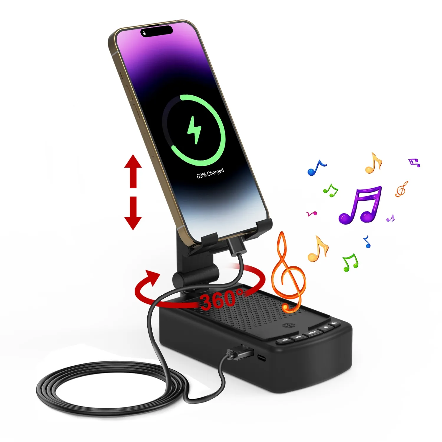 Cell Phone Stand With HD Surround Wireless