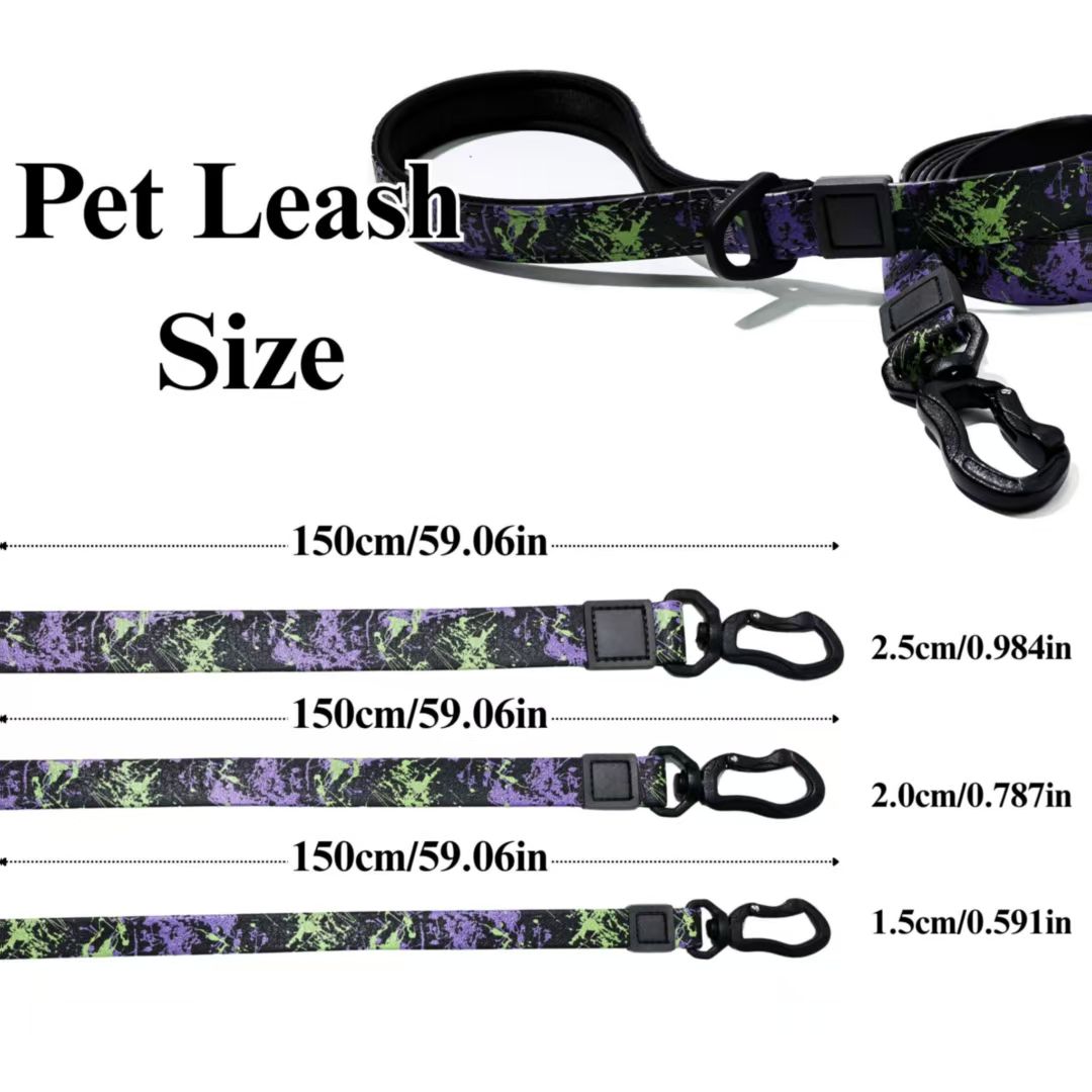 UV Printing Camouflage Embossed Pet Leash Set Is A Perfect Combination Of Style And Functionality Specially Designed For Pets' Outdoor Activities. Every Detail From Craftsmanship To Material 
