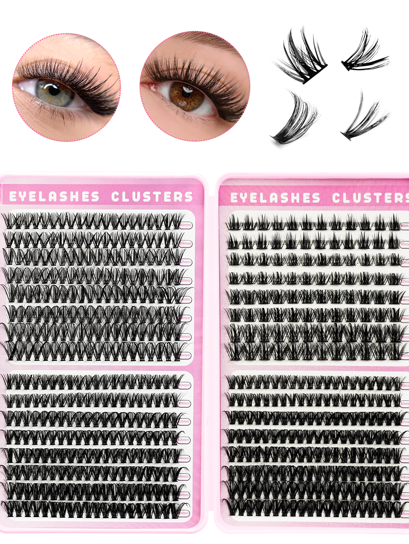 3D False Eyelashes, Multi layered, Realistic, Soft And Comfortable, Natural Nude Makeup Style2 - Shop at LoveMi