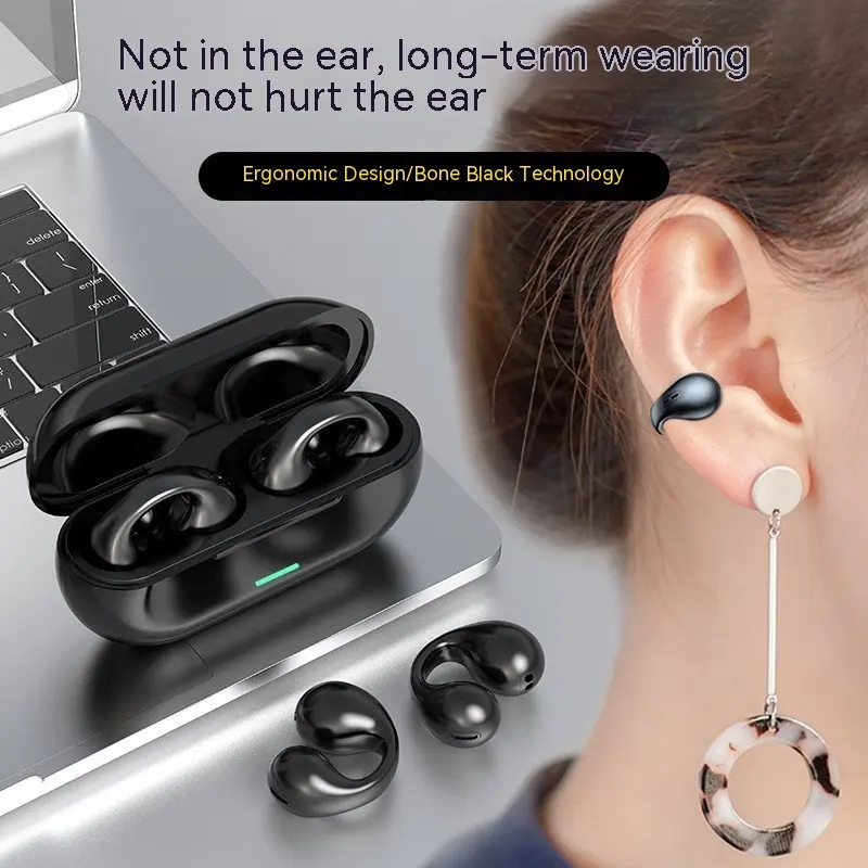 Wireless Ear Clip Bluetooth Headset TWS Comfortable