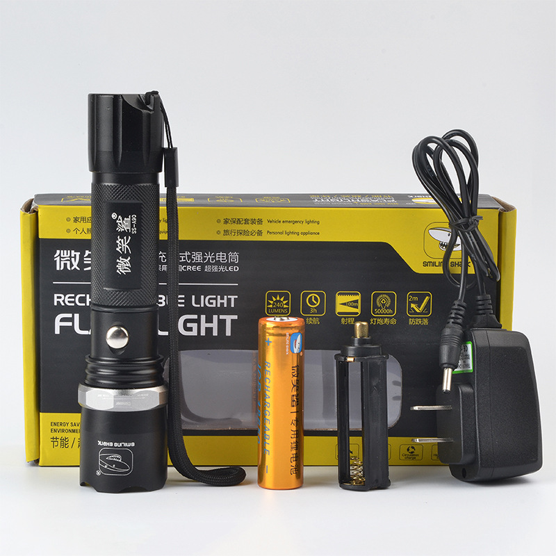Aluminum Alloy Rechargeable Focusing LED Flashlight — foto 5