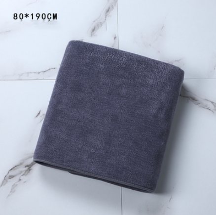 Grey Make Bath Towel 80x190