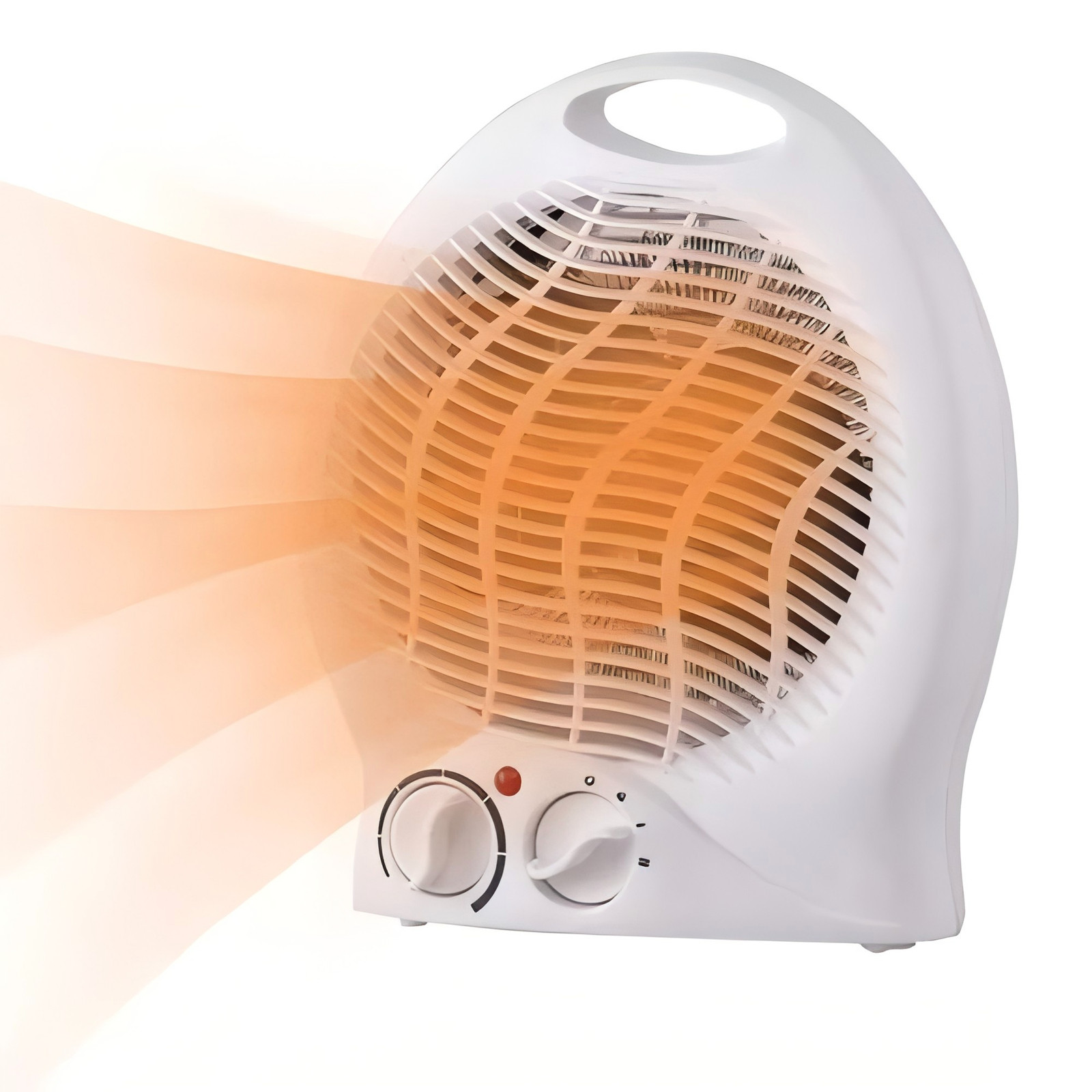 230V Fan Heater Portable Electric Hot Warm With 2 Heat Settings Overheat Protection