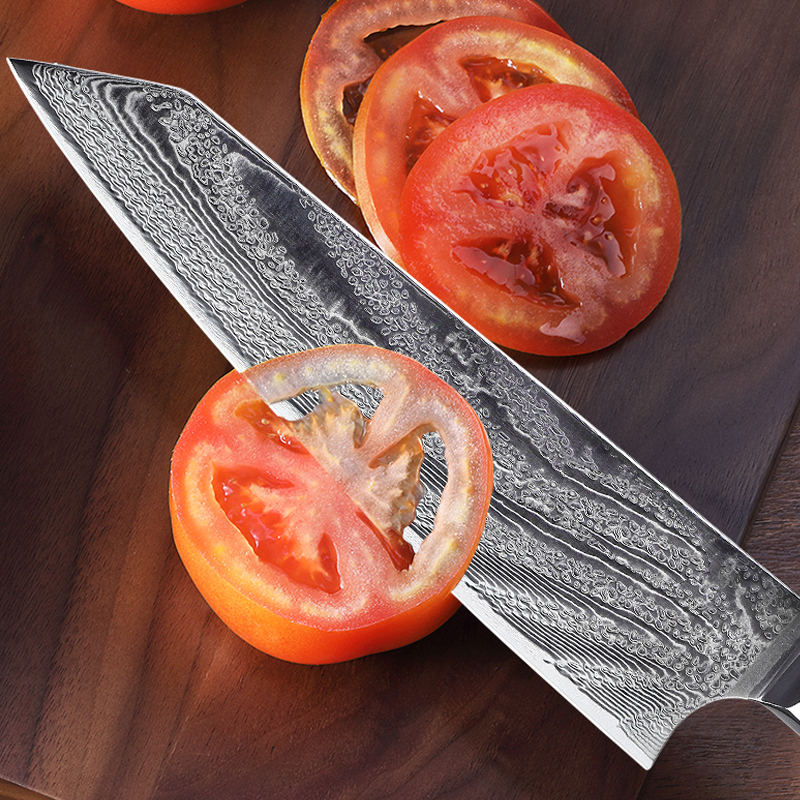 Japanese Imported Damascus Steel Slicing Knife Kitchen Knife For Cutting Meat