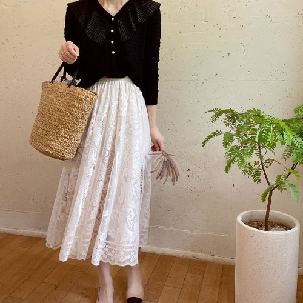 Women's Fashionable And Personalized Lace Temperament Skirt
