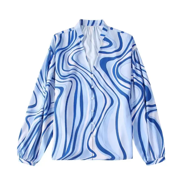 Suit Women's Printed Shirt Trousers Slit Jacket - Shop at LoveMi