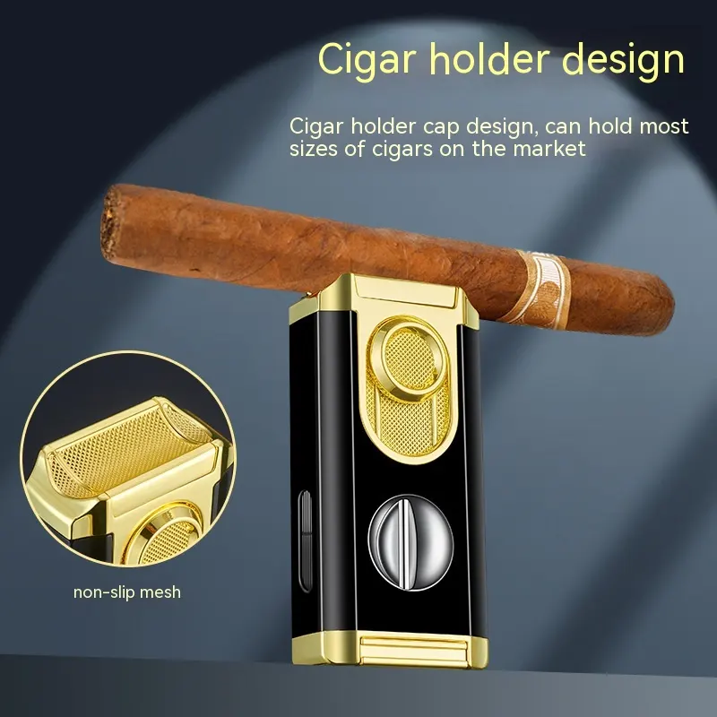 Cigar Lighter with Transom Three Torch