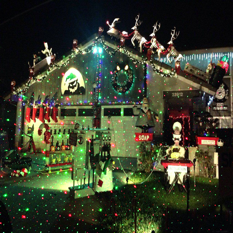 Christmas Laser Projector 8 Patterns LED Lights With Remote