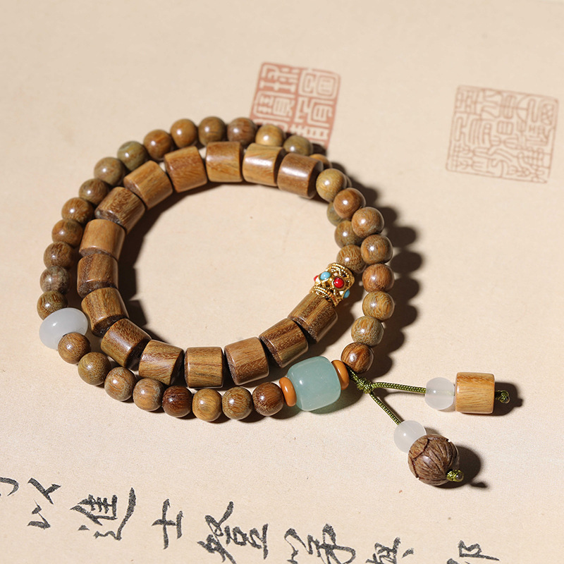 Green Sandalwood Bracelet Female Mori Style Student