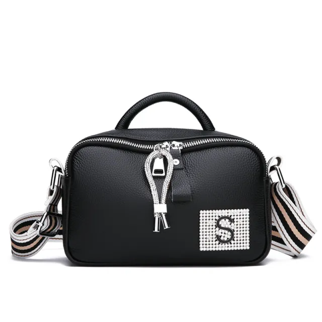 Women's New Small Square Toe Layer Cowhide Black - Shop at LoveMi