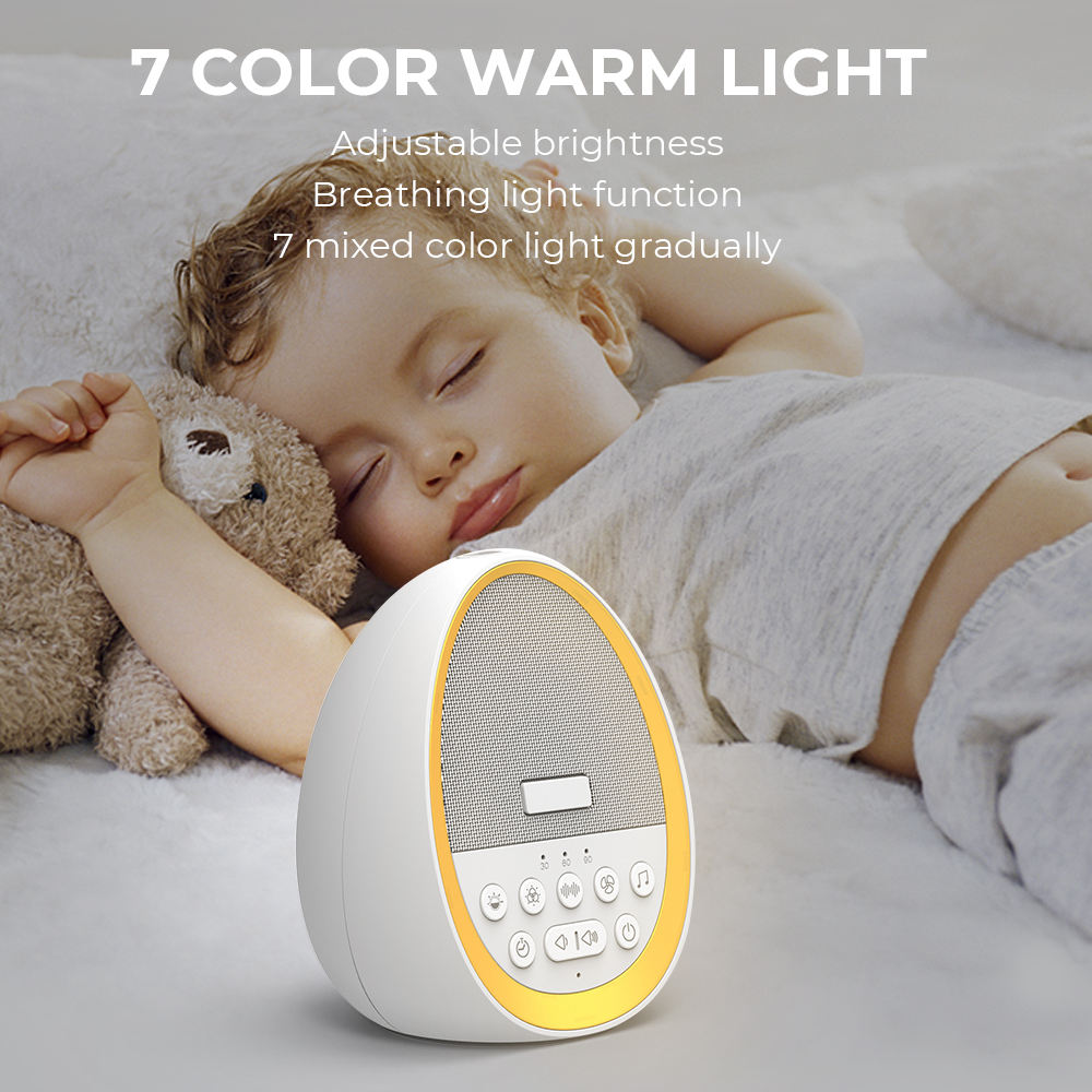 Portable White Noise Machine, Intelligent Sleep Aid, White Noise Device, Sleep Aid with 29 Songs, Long Battery Life Sleep Aid, 1200 MAH Battery Sleep Device, Compact White Noise Machine, Travel-Friendly Sleep Aid, Relaxing Sleep Sounds, Sleep Aid with White Noise