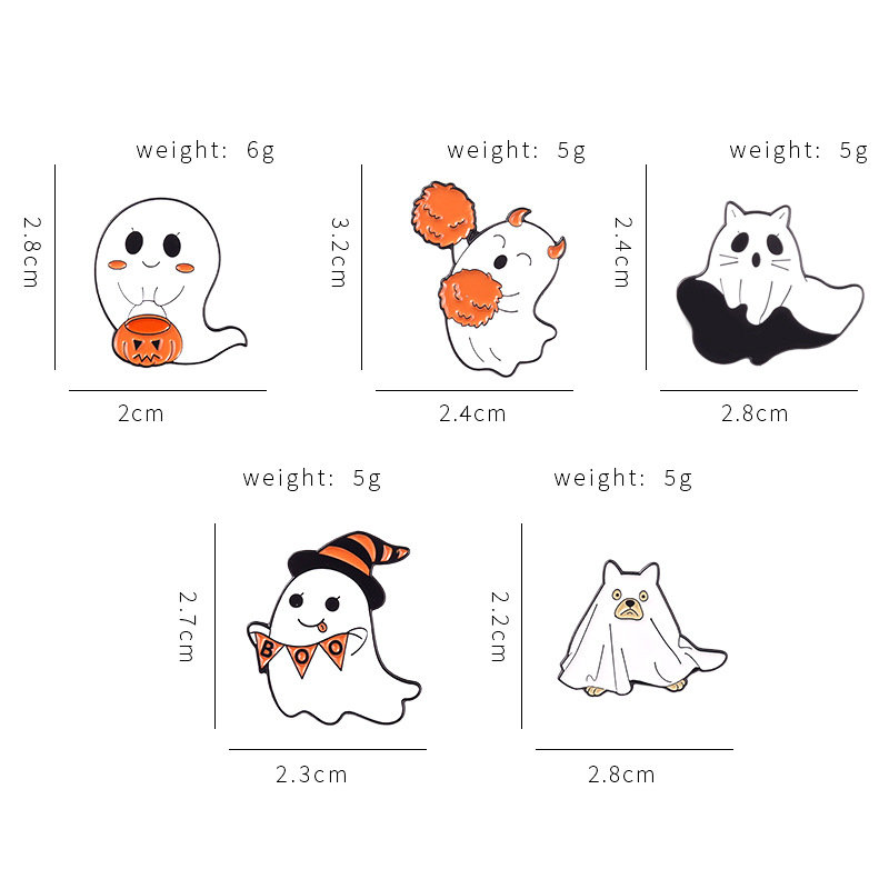 Title 10, Cartoon Halloween Cute Ghost Pumpkin Lamp Shape...