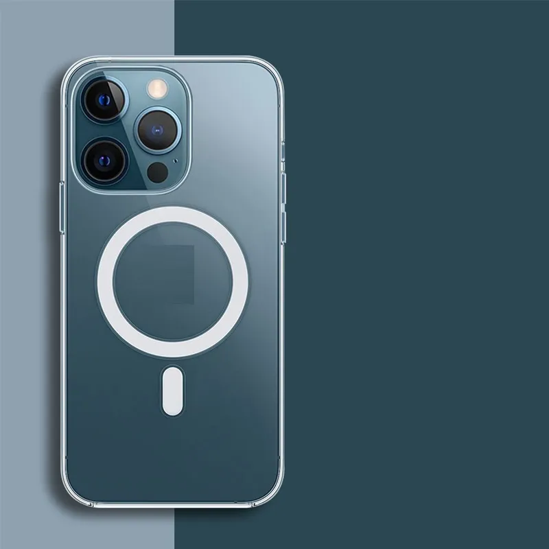 Full Transparent Back Cover Magnetic Phone Case – image 5