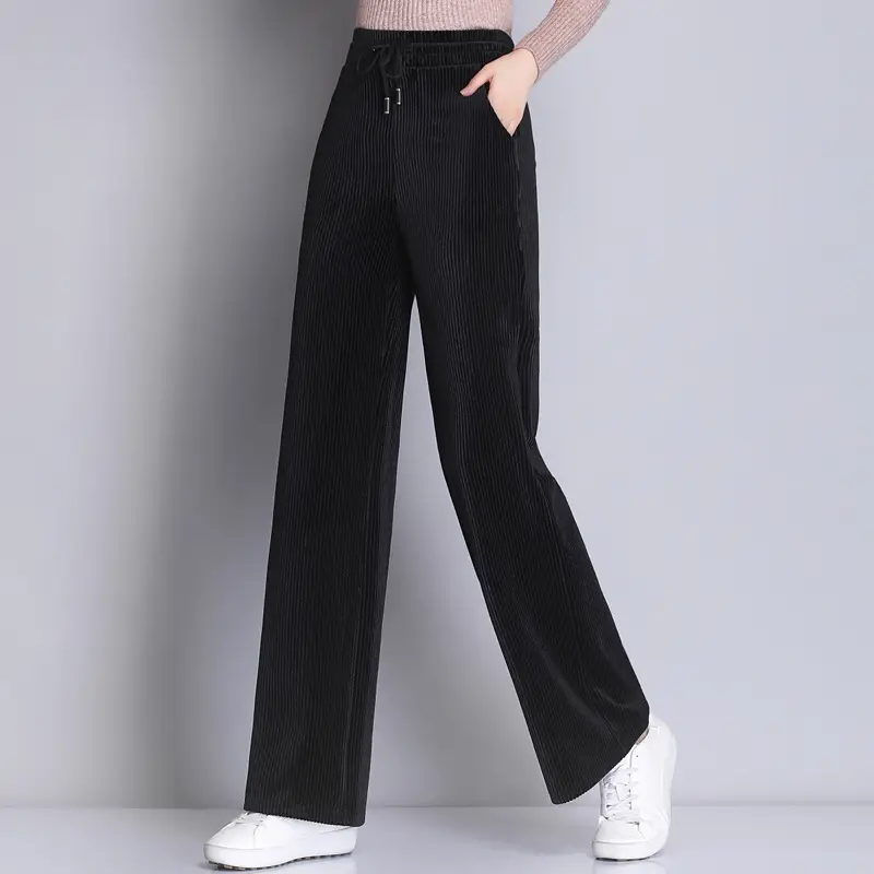 Ladies Loose Sports Wide-leg Thickened Plus Velvet Casual Pants