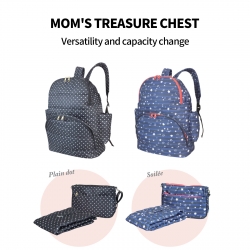 3Pcs Mummy Changing Bag Set Multifunctional Maternity Baby Nappy Diaper Backpack 3