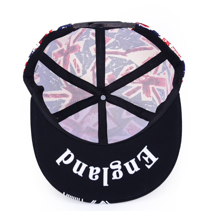 Women's Pozi-British Flag Flat-brim Sun Hat