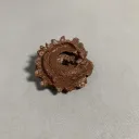 Chocolate Cshaped Brooch