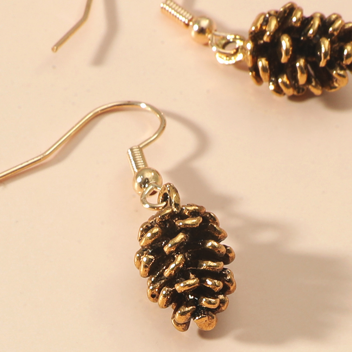 Title 5, New Fashion Creative Simple Retro Pine Cone Ear...