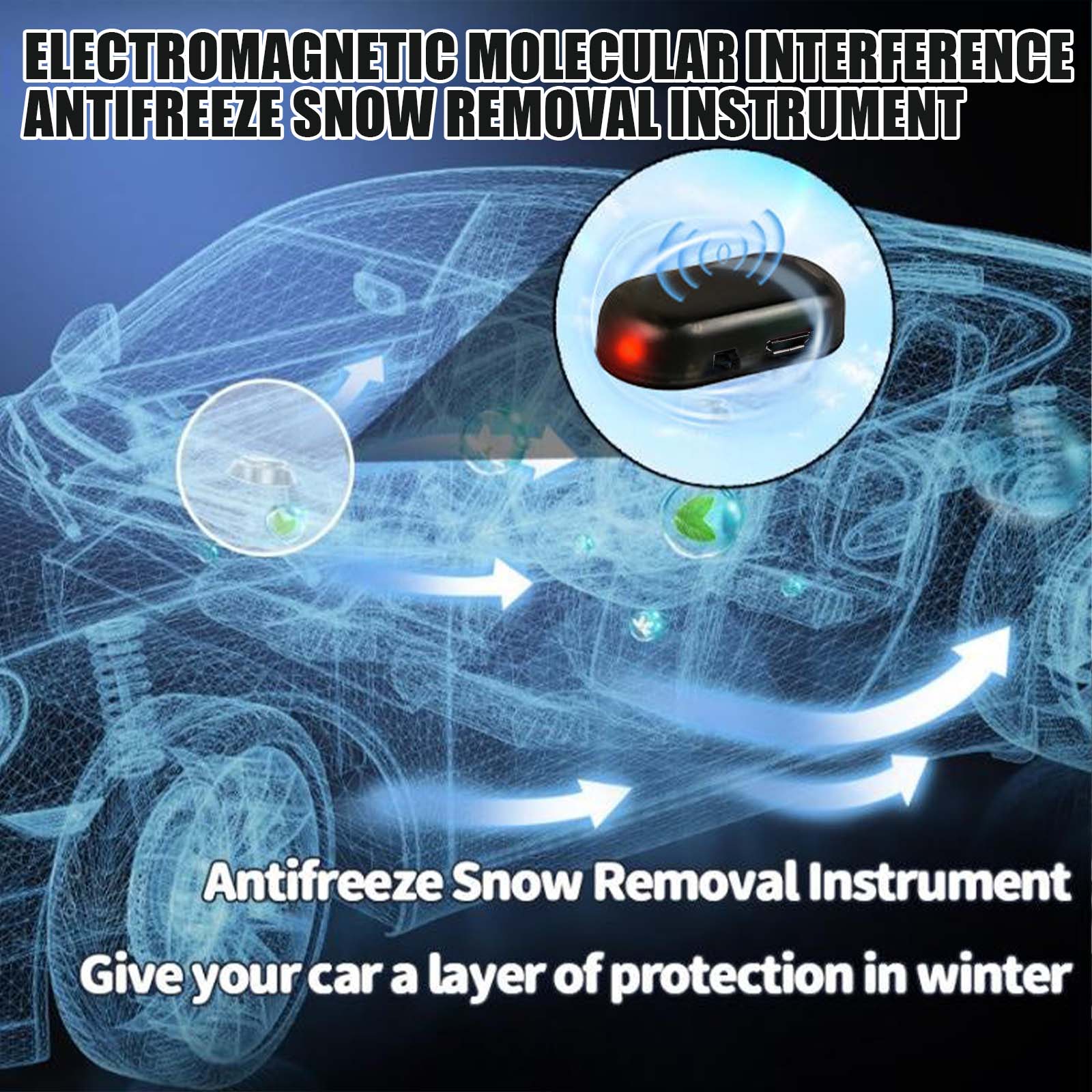 Rayhong Car Snow Removal Tool Glass Defrosting And Melting Quick Portable Mini Defroster 1PCS 2