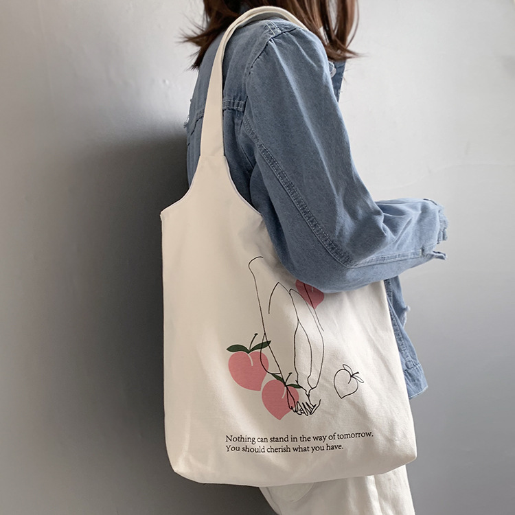 Peach vest bag white