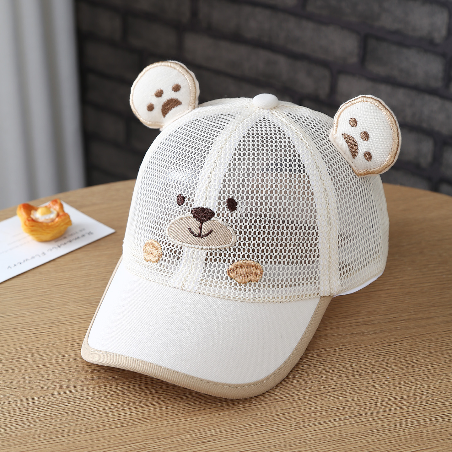 Children's Hats - Summer Boys And Girls Cartoon Ear Mesh Breathable Baseball Caps - Baby Outdoor Sun Protection Beanie Hats