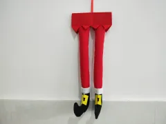 Christmas Elf Legs Santa Claus Legs Christmas Car Pendant - Red - View 1