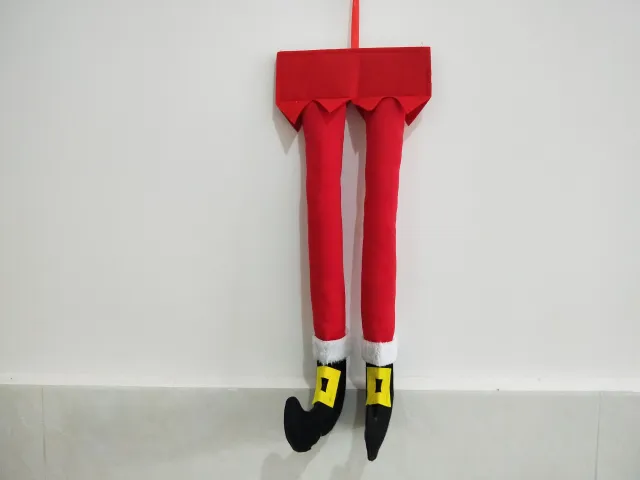 Christmas Elf Legs Santa Claus Legs Christmas Car Pendant Red - Shop at LoveMi