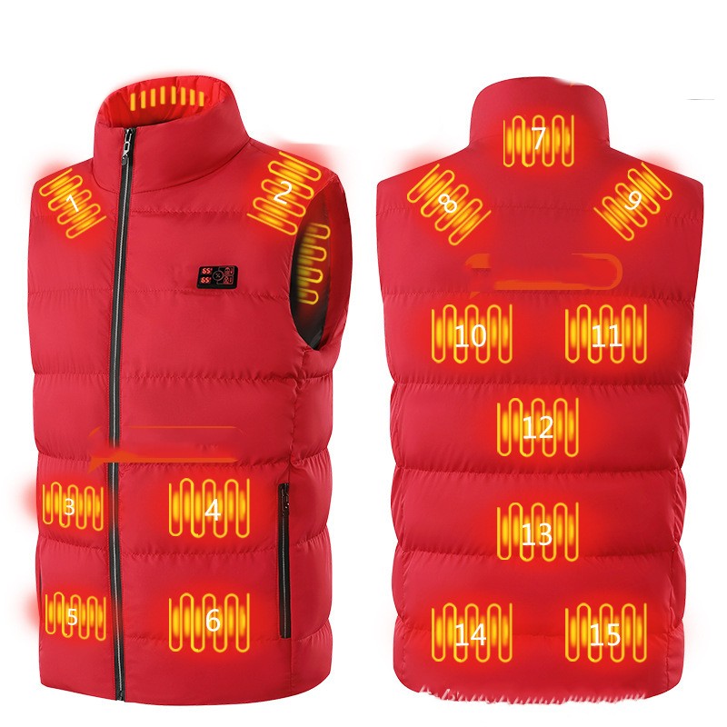 Title 3, Zone 15 zelfverwarmend vest met digitale displa...