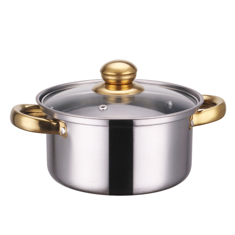 12Pcs Stainless Steel Casserole Saucepan Stock Pot Set Kitchen Induction Cookware