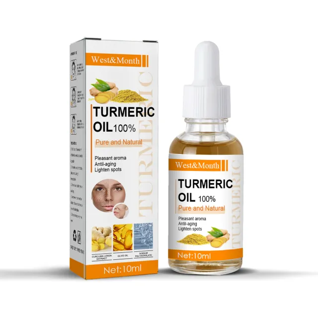West&Month Turmeric Essential Oil Face Skin Anti Wrinkle Lift Blemish Reduction Skin Care Moisturizing Oil 2Pcs - Shop at LoveMi