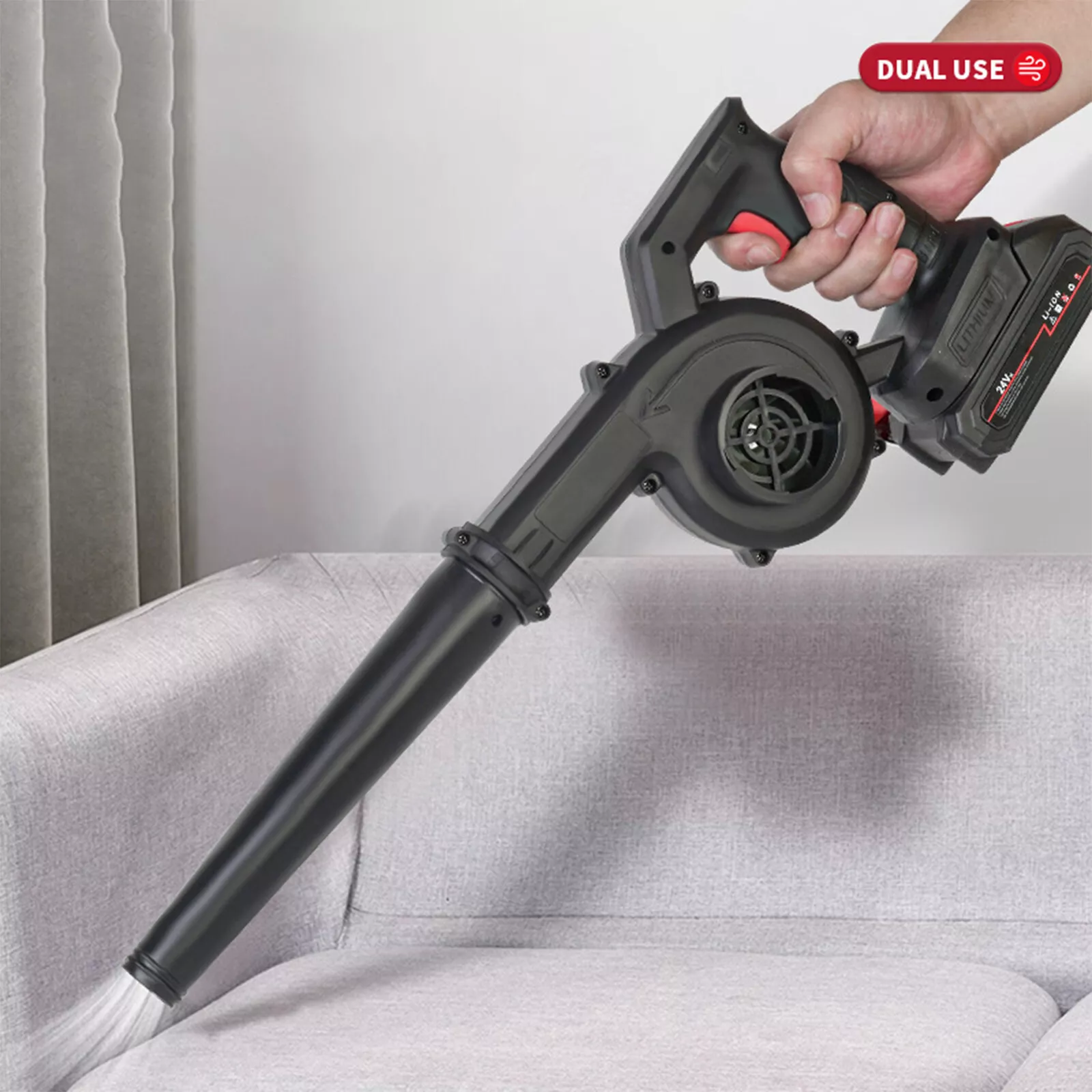 Cordless Air Blower Blow&Suction Vacuum Cleaner Leaf