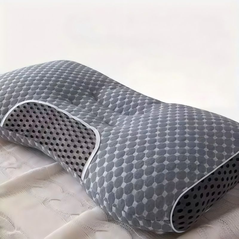 Soft Knitted Neck Pillow - Adjustable Ergonomic Orthopedic Contour Support, High Quality Pillow Core, For Sleeping Comfort 5