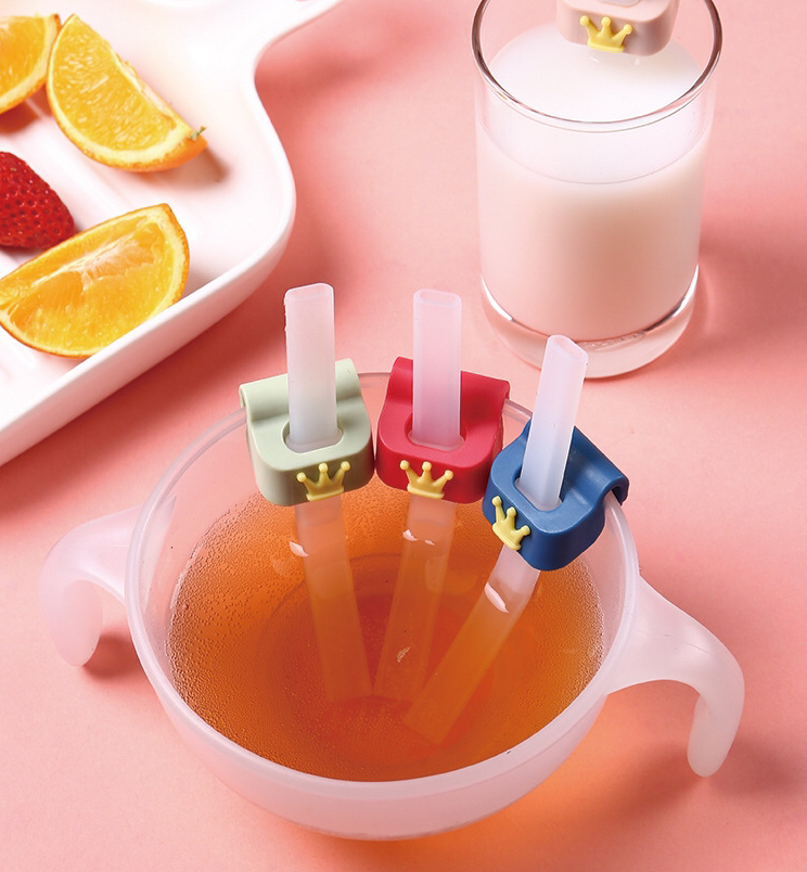 Title 3, 9.7CM Baby Soup Soft Silicone Straw