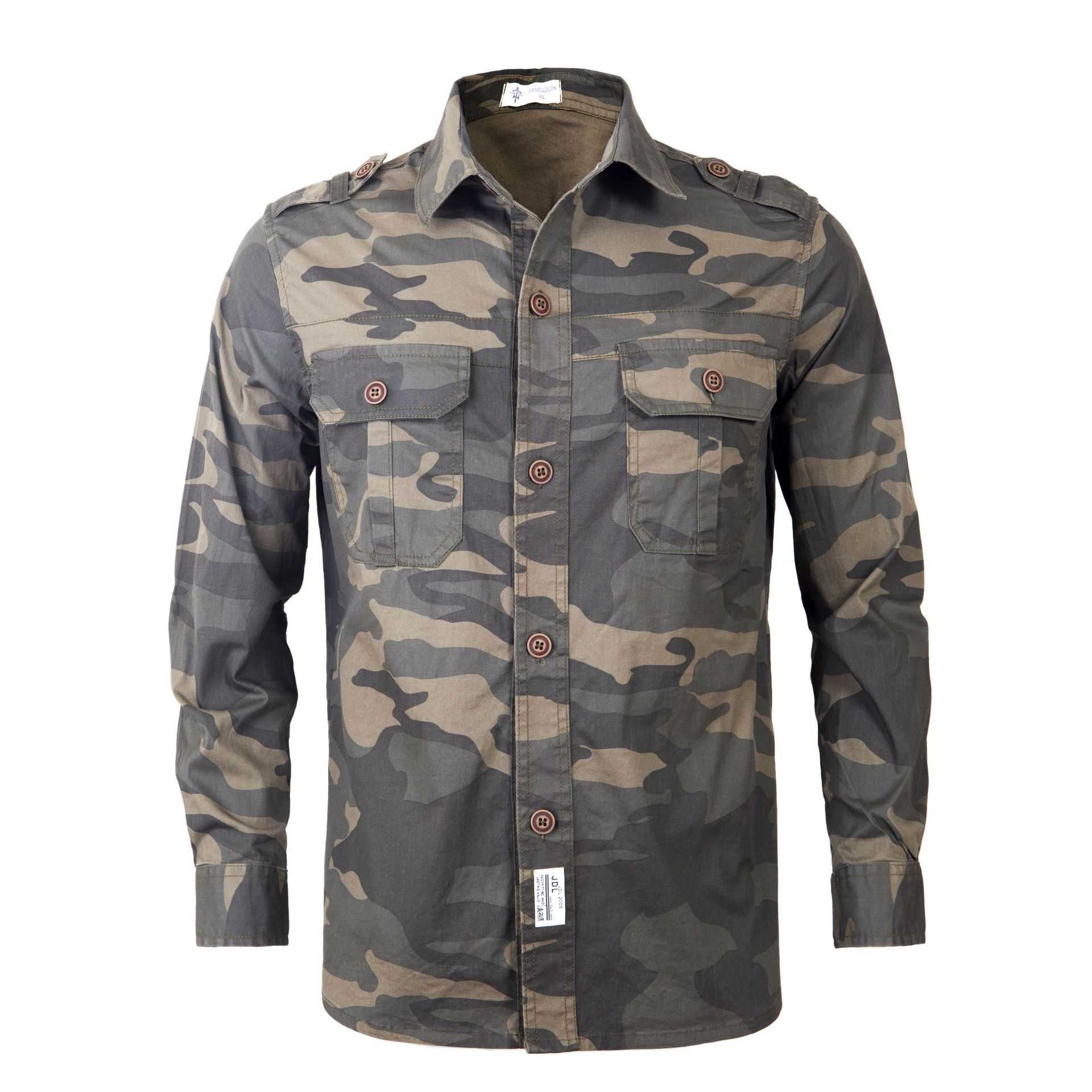 Title 3, Camisa de camuflagem masculina Conforto e estil...